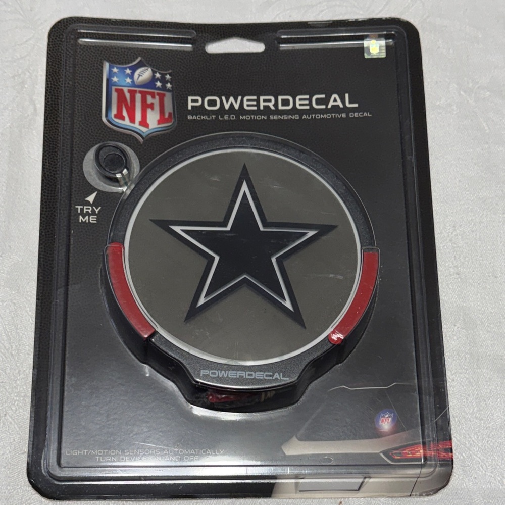 NFL Dallas Cowboys Magnet and Decal Set - Blue and Silver - Picture 7 of 11